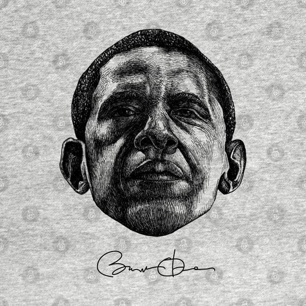 Barack Obama (Black) by illustravery